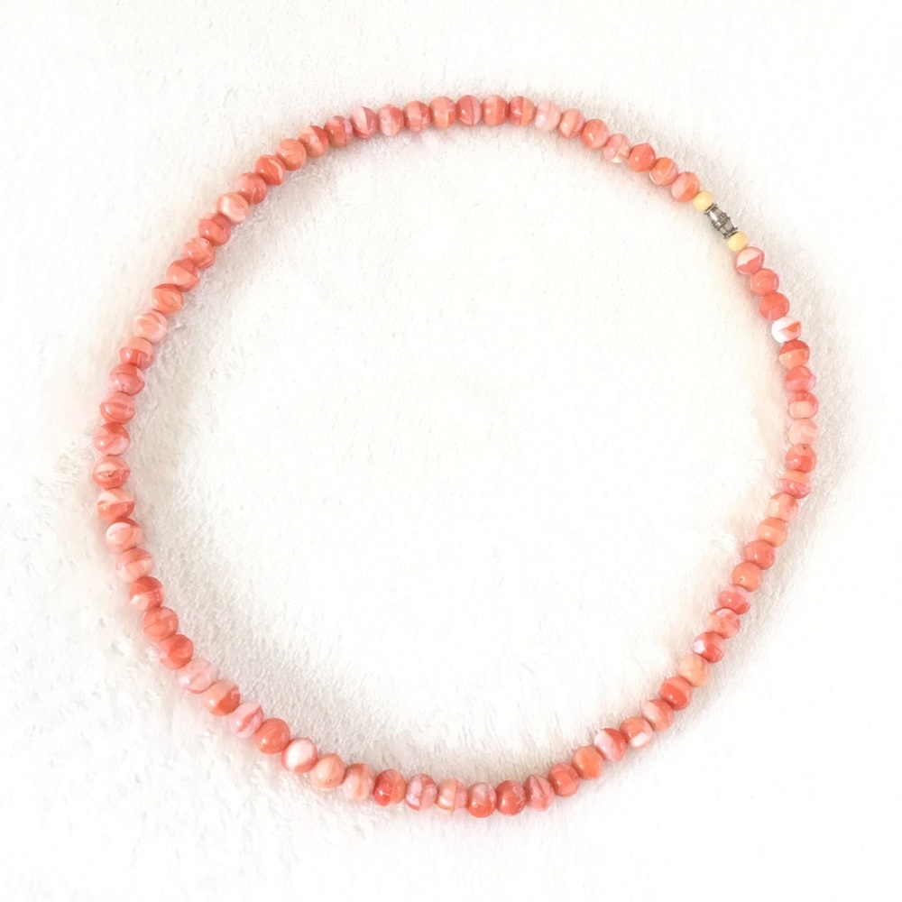 🎁FREE ADD-ON🎁 Vintage marble rubber beaded necklace
